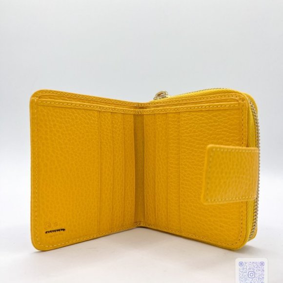 GUCCI Yellow and Brown GG Compact Bifold Wallet - Authenticated - Picture 10 of 13